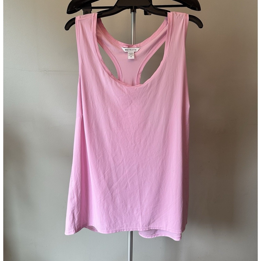 Athleta Ultimate Scoop Tank Women 3X Pink Racerback Activewear Streetwear 988026